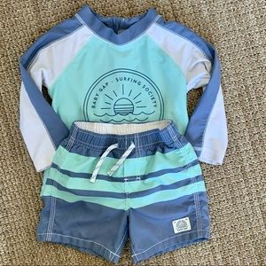 BABY GAP Toddler Boy Swimsuit Set Size 18-24 Month